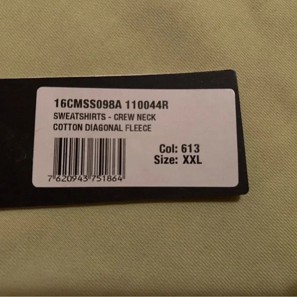 C.P. Company Crewneck Sweatshirt- Color 613 Light Green - Size 2XL - Picture 6 of 8